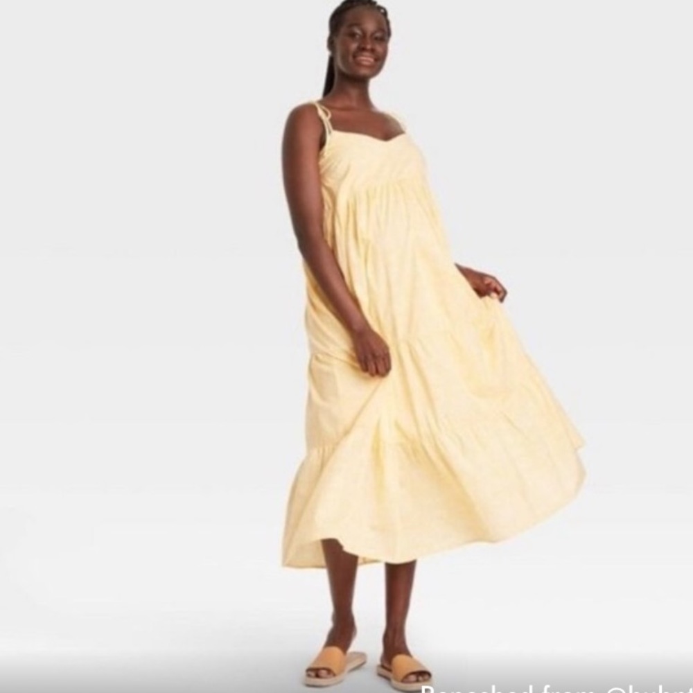 Hatch by The Nines tie sleeve maxi maternity dress